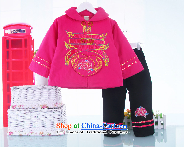 New Year infant children's wear Tang dynasty baby coat jackets with girls aged 0-1-2 thick winter clothing baby cotton apparel rose 110 pictures, prices, brand platters! The elections are supplied in the national character of distribution, so action, buy now enjoy more preferential! As soon as possible.