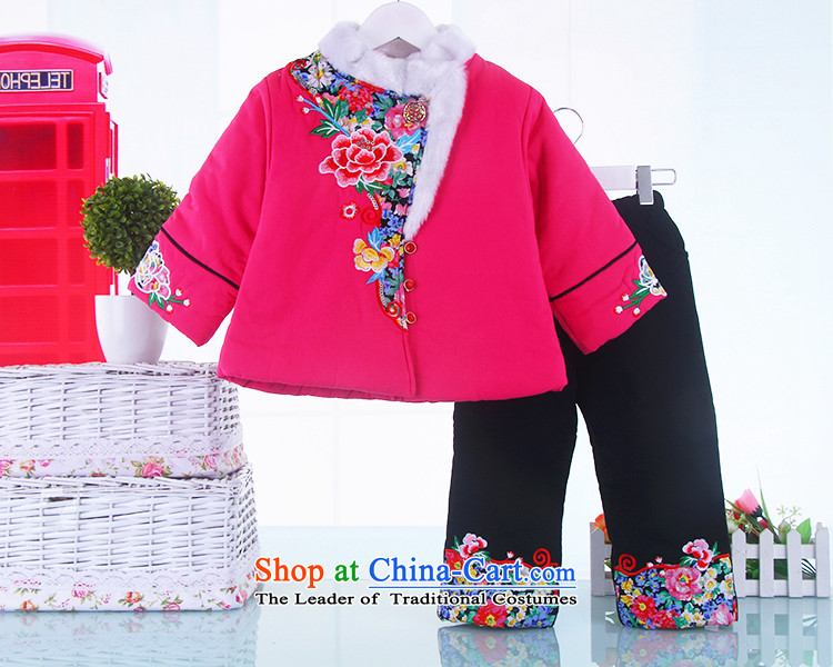 Tang dynasty winter plus lint-free girls winter clothing Tang dynasty female babies robe kit children for winter package install new year ethnic dress in thick red 120(120) picture, prices, brand platters! The elections are supplied in the national character of distribution, so action, buy now enjoy more preferential! As soon as possible.