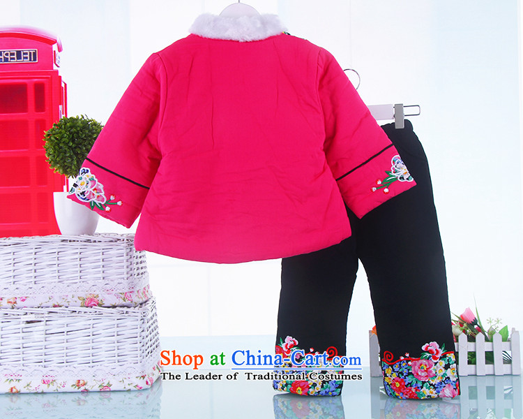 Children girls Tang dynasty winter clothing infant new year with your baby two kits of children's wear under the thick cotton goodies packaged in red 130(130) picture, prices, brand platters! The elections are supplied in the national character of distribution, so action, buy now enjoy more preferential! As soon as possible.