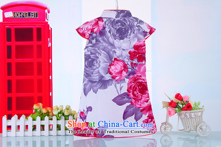 Platinum 2015 Summer Children flag qipao girls qipao baby Tang Dynasty Chinese children's wear skirts cotton linen dresses 4000 White 140 pictures, prices, brand platters! The elections are supplied in the national character of distribution, so action, buy now enjoy more preferential! As soon as possible.