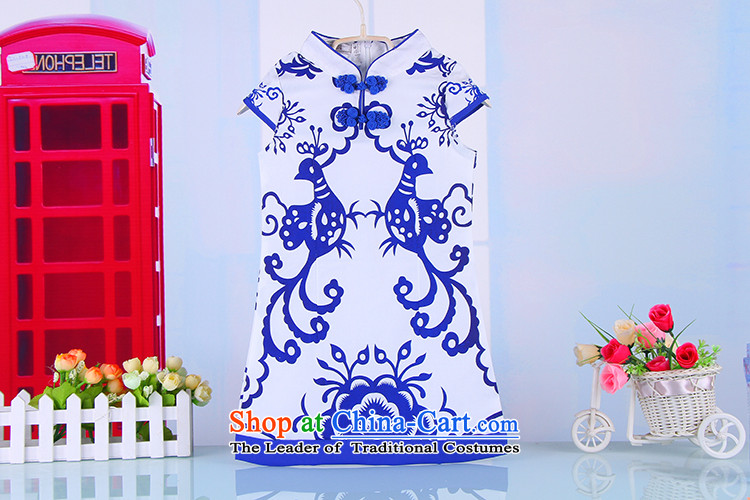 Children's Wear your baby qipao pure cotton stretch cotton children girls girls qipao skirt kids Tang dynasty 2015 Summer 4011 Blue 110 pictures new, prices, brand platters! The elections are supplied in the national character of distribution, so action, buy now enjoy more preferential! As soon as possible.