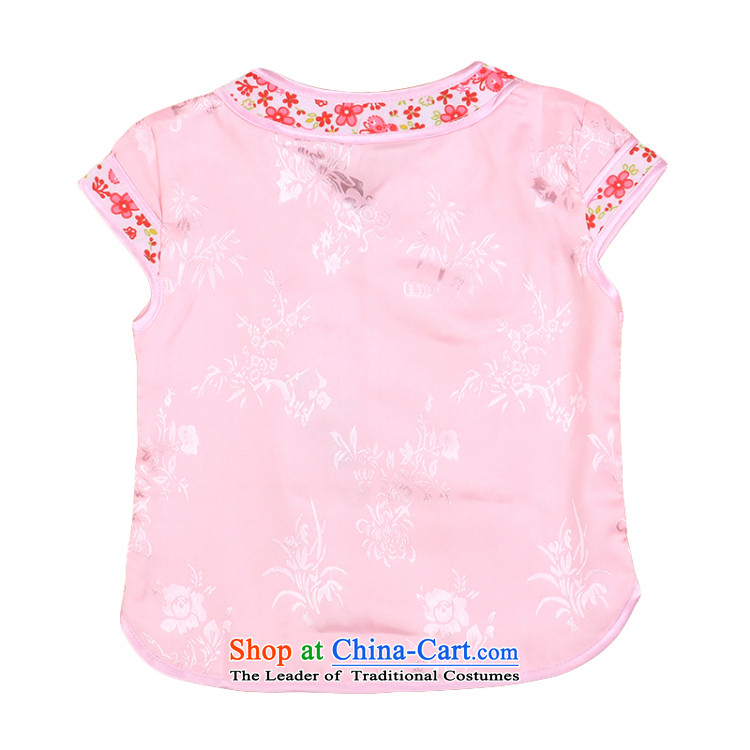 2015 new baby Tang Dynasty Package girls of early childhood short-sleeved shorts summer infant garment aged 1-2-3 4808 pink 80 pictures, prices, brand platters! The elections are supplied in the national character of distribution, so action, buy now enjoy more preferential! As soon as possible.