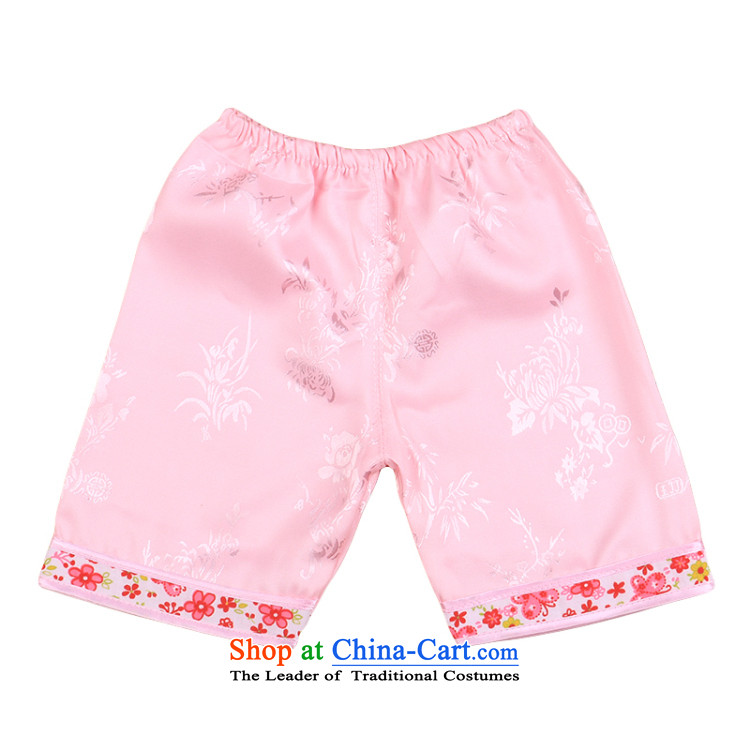 2015 new baby Tang Dynasty Package girls of early childhood short-sleeved shorts summer infant garment aged 1-2-3 4808 pink 80 pictures, prices, brand platters! The elections are supplied in the national character of distribution, so action, buy now enjoy more preferential! As soon as possible.