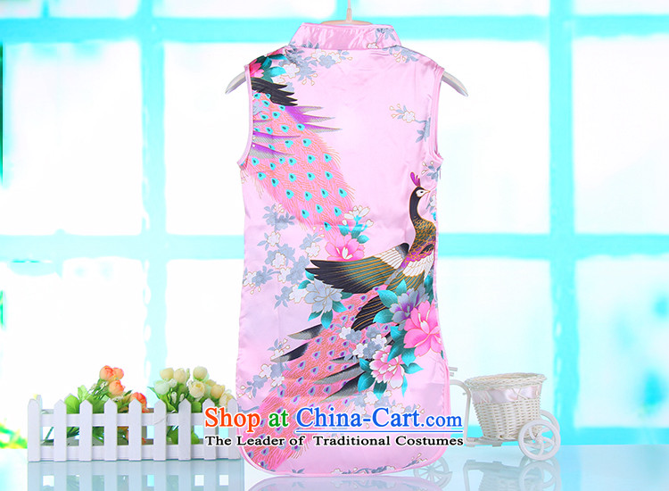 M-ki of Summer Children tulles qipao lovely water droplets on-Chip for Peacock Tang dynasty girls will dress skirt 4691A pink 140 pictures, prices, brand platters! The elections are supplied in the national character of distribution, so action, buy now enjoy more preferential! As soon as possible.