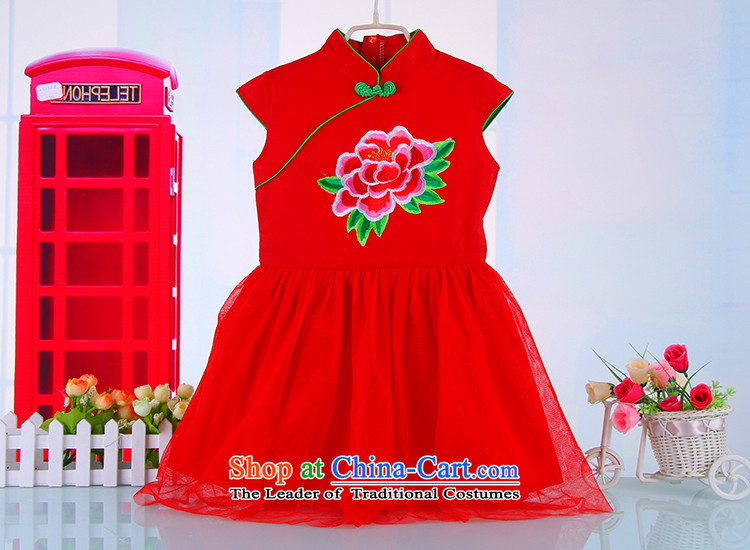 2015 China wind girls qipao BABY CHILDREN Tang dynasty princess cotton yarn skirt guzheng performances dress spring and summer 4685th rose 130 pictures, prices, brand platters! The elections are supplied in the national character of distribution, so action, buy now enjoy more preferential! As soon as possible.