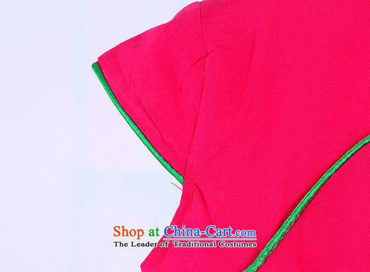 2015 China wind girls qipao BABY CHILDREN Tang dynasty princess cotton yarn skirt guzheng performances dress spring and summer 4685th rose 130 pictures, prices, brand platters! The elections are supplied in the national character of distribution, so action, buy now enjoy more preferential! As soon as possible.