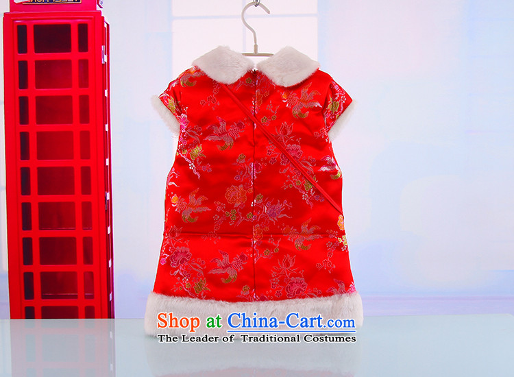 The baby girl Small packet of Tang Dynasty qipao CUHK child New Year Holidays Tang Dynasty Silk Cheongsam-yi5408 red 110 pictures, prices, brand platters! The elections are supplied in the national character of distribution, so action, buy now enjoy more preferential! As soon as possible.