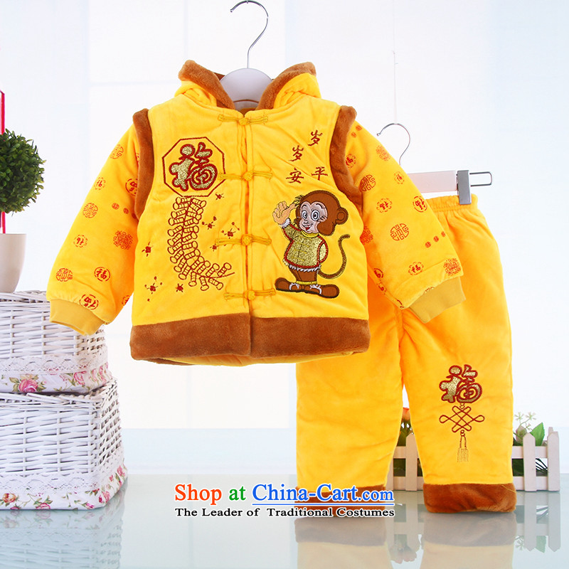 Men and women baby of autumn and winter new package of age men, women and children to serve new year robe, a 3-in Tang Dynasty thick infant Tang red 90, small and Dodo XIAOTUDUODUO) , , , shopping on the Internet