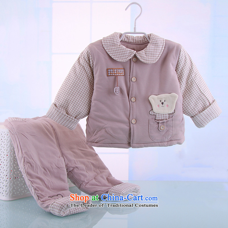 2015 Autumn and winter infant bb baby infant ãþòâ cotton coat cartoon out serving thick jackets with 0-1 year old red point of rabbit.... 90cm, shopping on the Internet