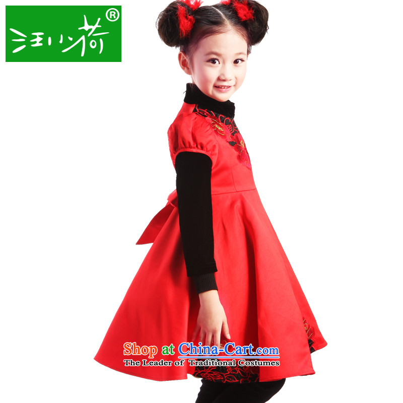 I should be grateful if you would have little girls Wang Chun, show dress W2329K 140/136-145cm/, Wang i should be grateful if you would have the red small shopping on the Internet has been pressed.