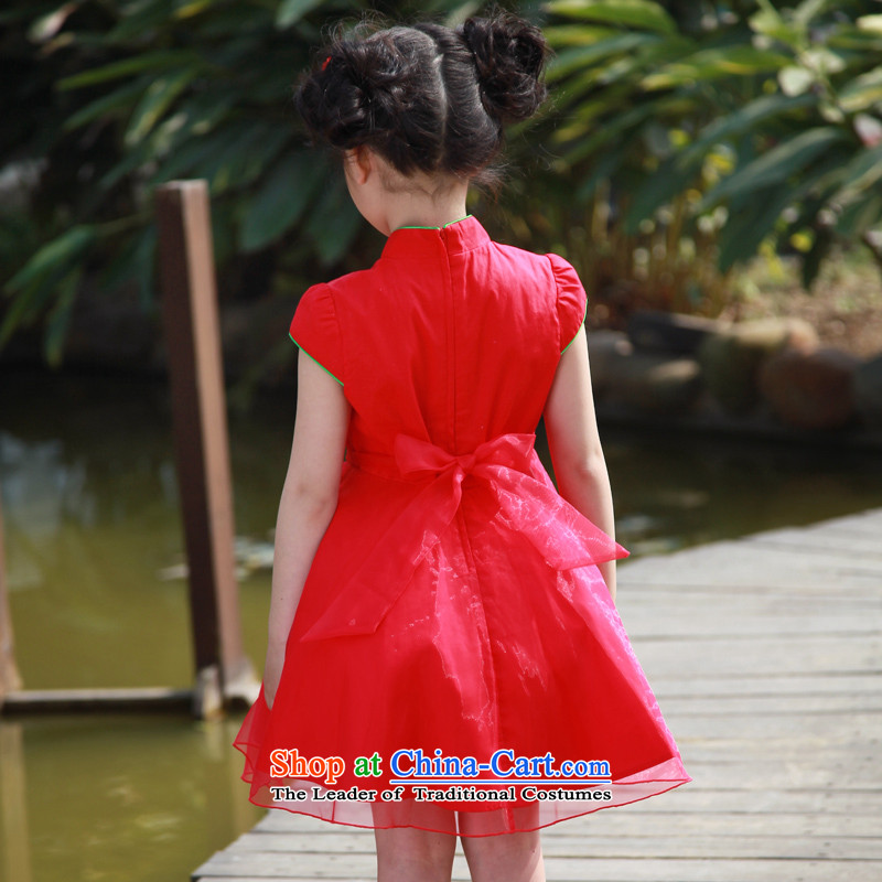 I should be grateful if you would have little girls Wang summer dress suits dress W2289B 110/95-105cm/, Wang i should be grateful if you would have the red small shopping on the Internet has been pressed.