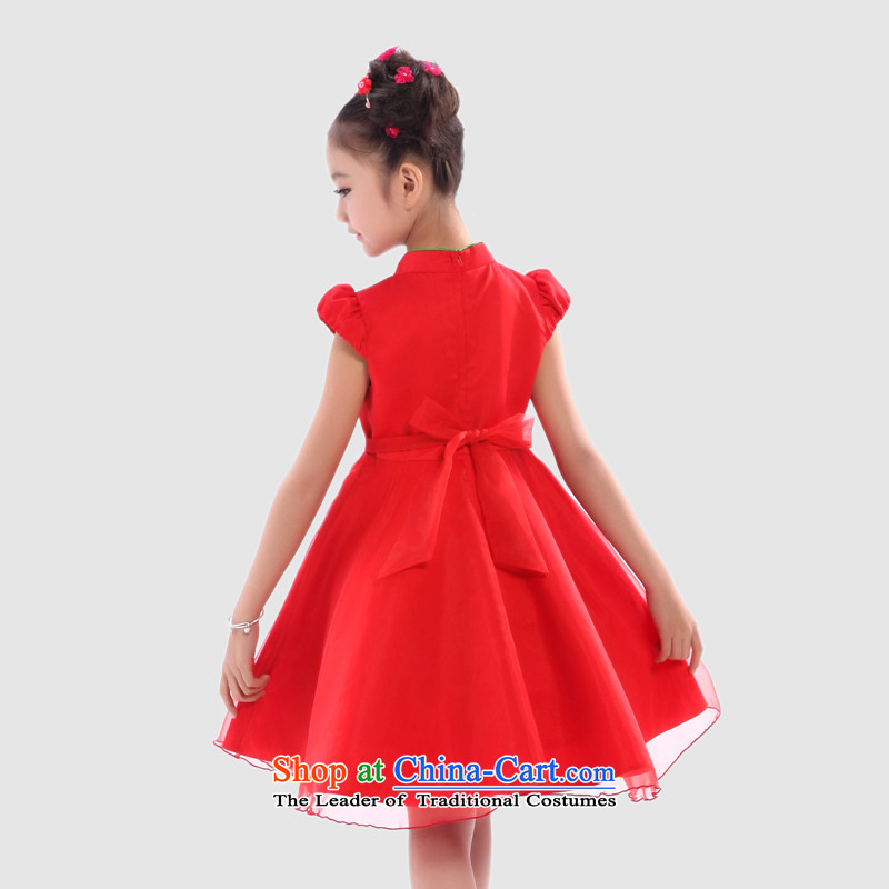 I should be grateful if you would have little girls Wang summer western dress dresses W3229S 115/106-115cm/, Wang i should be grateful if you would have the red small shopping on the Internet has been pressed.