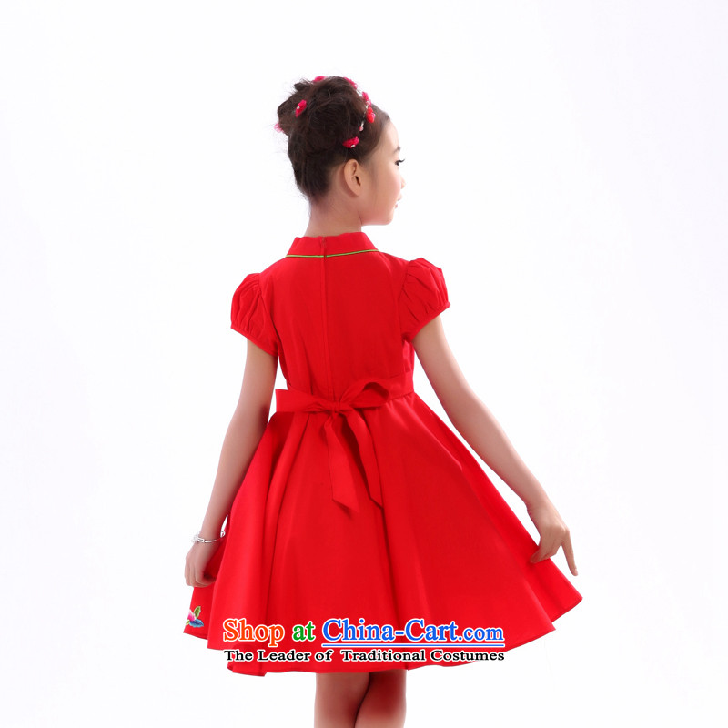 I should be grateful if you would have little girls Wang summer show dresses W3249W 110/95-105cm/, Wang i should be grateful if you would have the red small shopping on the Internet has been pressed.