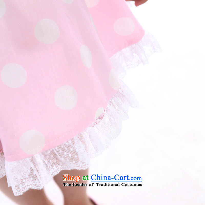 I should be grateful if you would have the leisure of Wang small girls summer pure cotton round-neck collar vest skirt W3299A powders 150/146-155cm/, white Wang Xiaoyan.... I should be grateful if you would have the Internet shopping