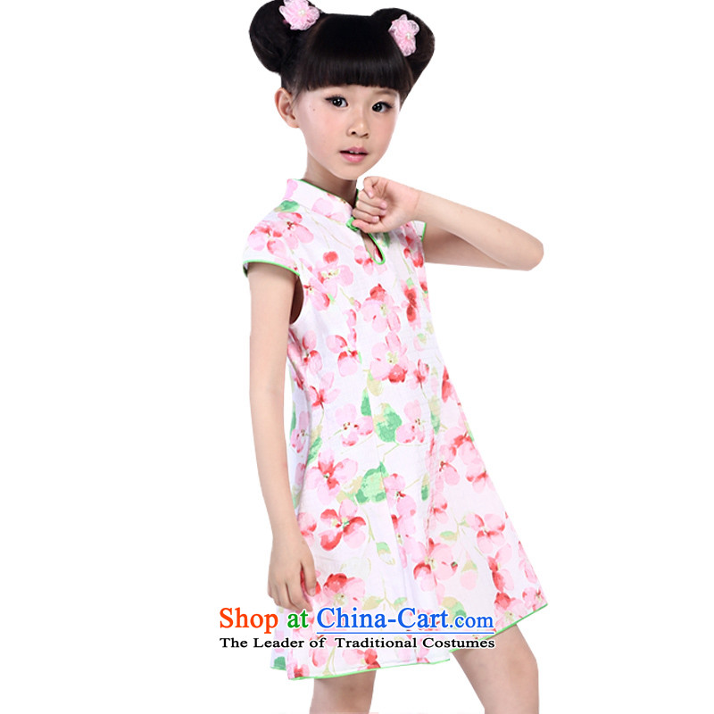 I should be grateful if you would have the girl children's wear Wang Xiaoyan cheongsam dress X3289B pure cotton jacquard 120/116-125cm/, small Wang small lotus , , , shopping on the Internet