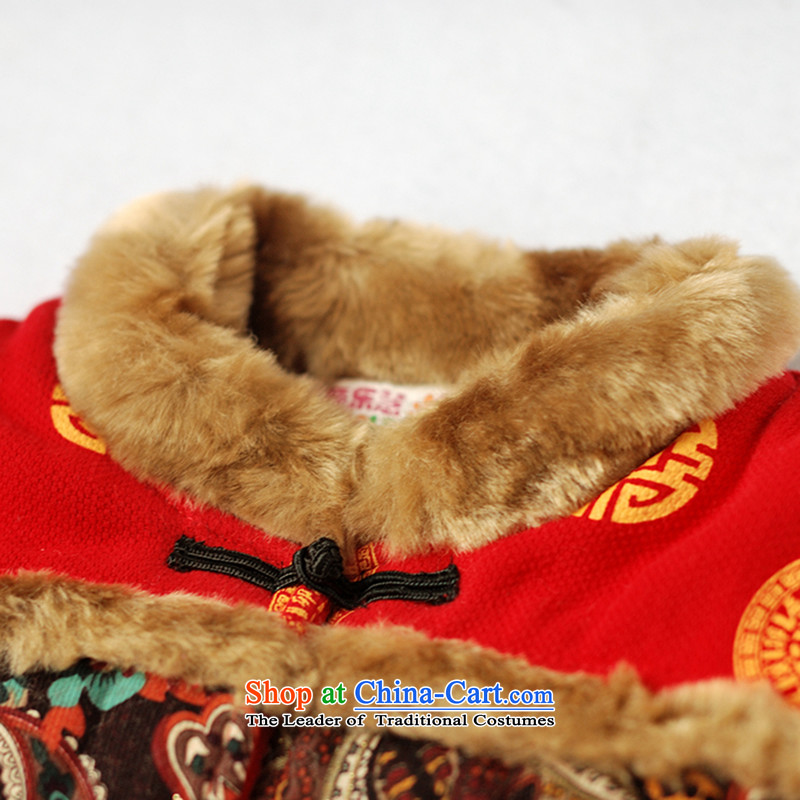 Child Lok Wei new winter clothing boy Double Dragon pattern embroidery thick cotton cotton coat kit children Tang dynasty three piece of children's wear under the red 90, child Lok Wei (tonglehui) , , , shopping on the Internet