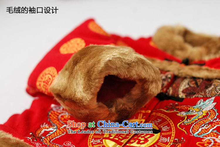 Child Lok Wei new winter clothing boy Double Dragon pattern embroidery thick cotton cotton coat kit children Tang dynasty three piece of children's wear red 90 pictures, prices, brand platters! The elections are supplied in the national character of distribution, so action, buy now enjoy more preferential! As soon as possible.