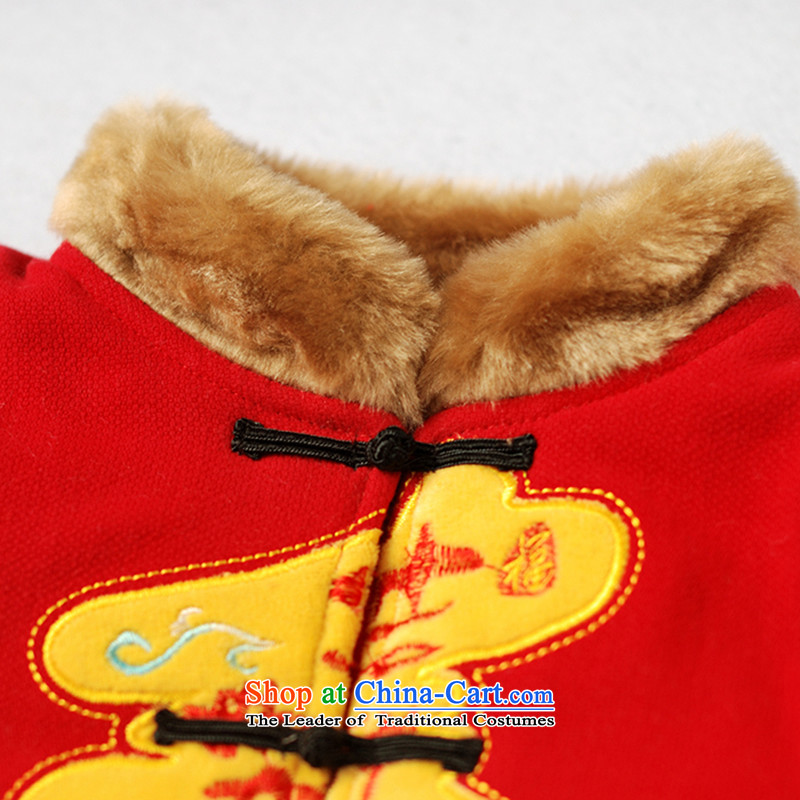 Child Lok Wei new winter clothing boy plush spring field New Year Tang dynasty children three piece of children's wear cotton red 100 girls Lok Wei (tonglehui) , , , shopping on the Internet
