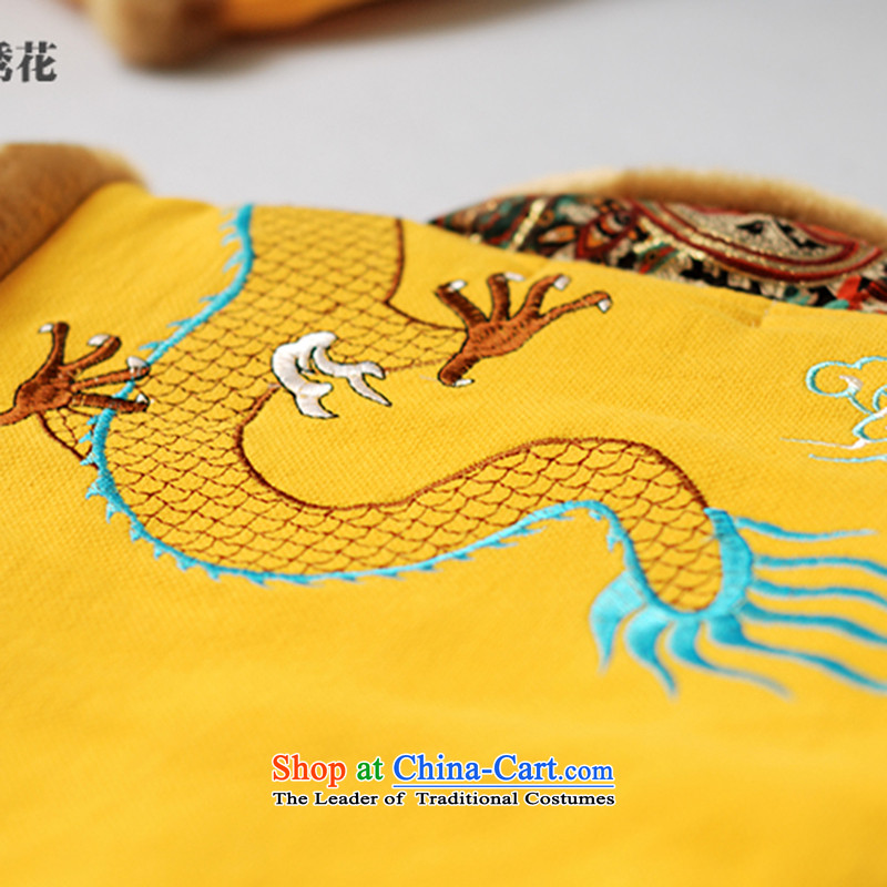 Child Lok Wei winter clothing new boys Dragon Year children's apparel Tang dynasty China wind Chinese Baby package 1-6-year-old yellow 90 Code proposed Lok Wei child 82-90, height (tonglehui) , , , shopping on the Internet