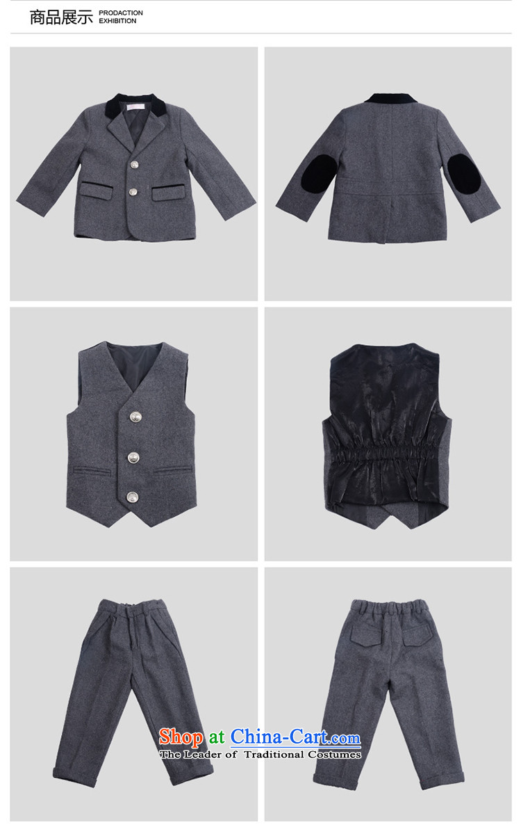Bathing in the estate of the colleagues of the Child dress woolen suit upscale boy Flower Girls will set five autumn and winter gross kit jacket? thickened the Christmas and New Year birthday wearing dark gray photo 130cm, prices, brand platters! The elections are supplied in the national character of distribution, so action, buy now enjoy more preferential! As soon as possible.