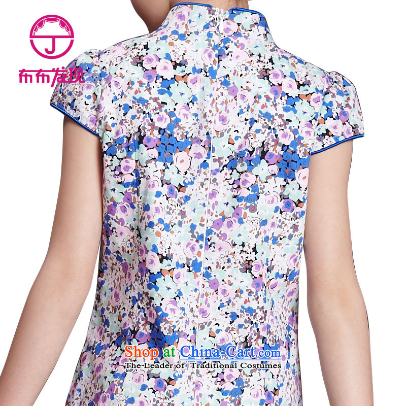 The Burkina found the spring girls qipao costumes parent-child replacing stamp short-sleeved qipao S3141358 light violet 160 yards, floral cloth cloth found JOY (DISCOVERY) , , , shopping on the Internet