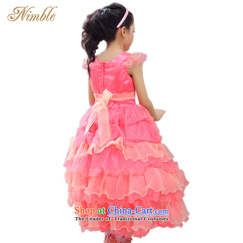 Tien Po NIMBLE upscale luxury children dress skirt princess skirt Flower Girls skirt wedding dress girls piano performances photography load under the auspices of birthday party gift clothing as figure 135cm, Tien Bo (nimble) , , , shopping on the Interne