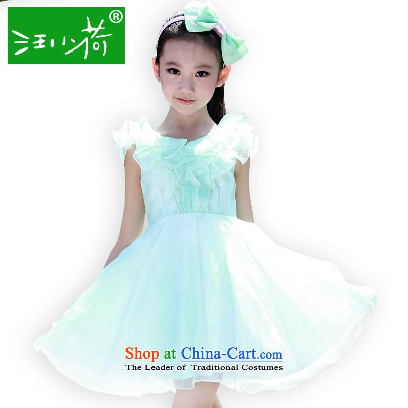 I should be grateful if you would have small summer Wang New Chinese Dress dresses D4249B?120_116-125cm_ green