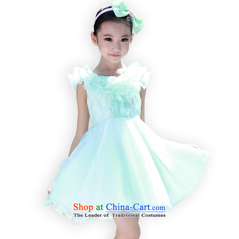 I should be grateful if you would have small summer Wang New Chinese Dress dresses D4249B 120/116-125cm/, green Wang small lotus , , , shopping on the Internet
