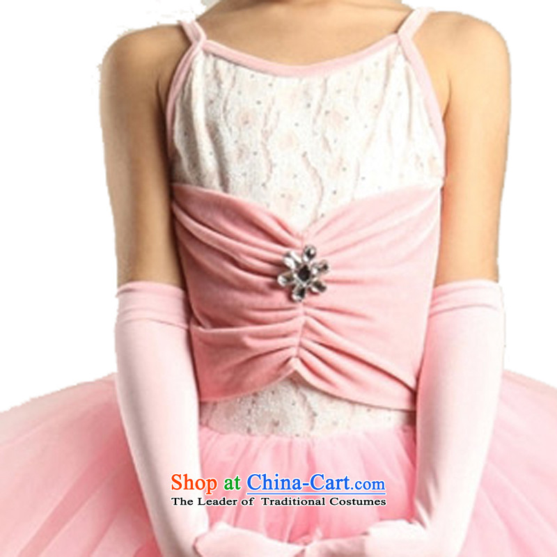 Adjustable leather case package girls dancing skirt early childhood large dance clothing will dress pink leather adjustable package has been pressed 185cm, shopping on the Internet
