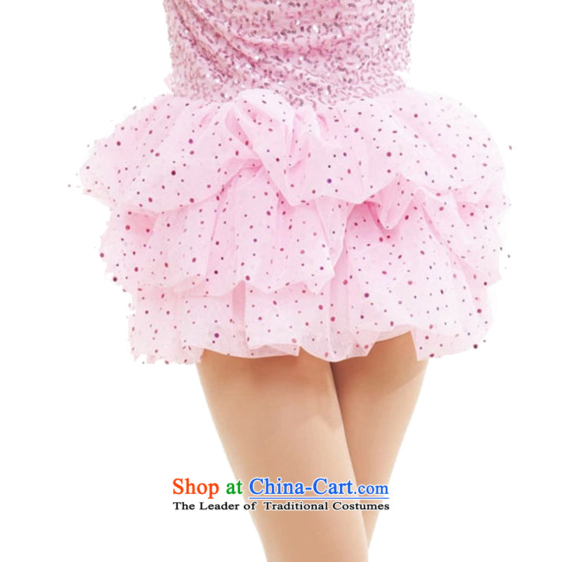 Adjustable leather case package children costumes girls Latin dance performances to pale pink dress highlights skirt 185cm, adjustable leather case package has been pressed shopping on the Internet