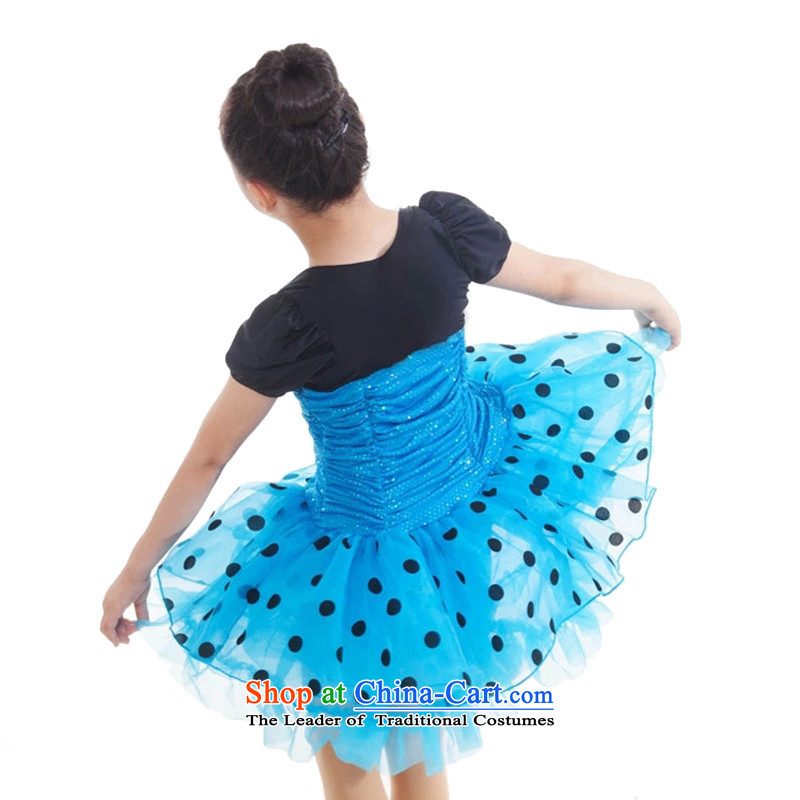 Adjustable leather case package service early childhood dance Latin dance skirt will blue 185cm, child-leather case package has been pressed shopping on the Internet