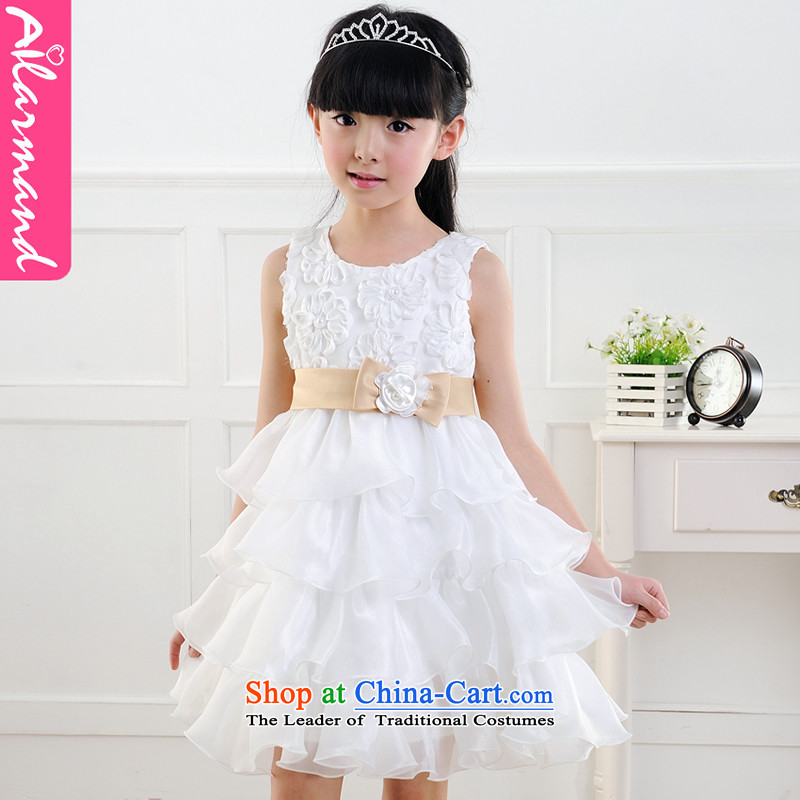 Love Rahman (ailamand) 2015 Summer New girl children with a bow tie princess wedding gauze dress dresses 1056 new large bow tie gold behind 100 (a small code), Love Rahman shopping on the Internet has been pressed.