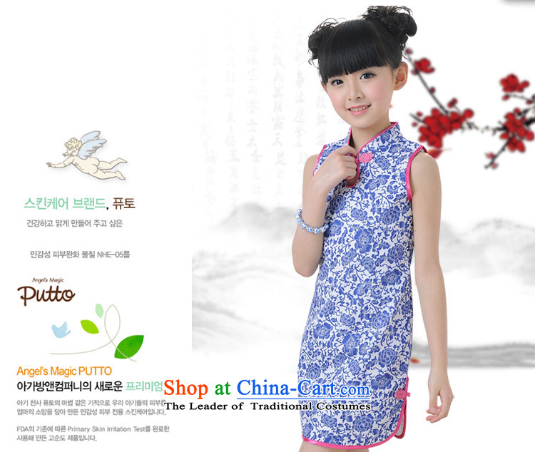 Love Rahman (ailamand) 2015 Summer new child qipao girls Tang dynasty princess skirt pure cotton Da Tong Zheng will dress cotton qipao blue 140 pictures, prices, brand platters! The elections are supplied in the national character of distribution, so action, buy now enjoy more preferential! As soon as possible.