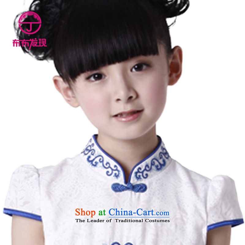 The Burkina found ethnic Children Summer 2015 new embroidery Tang dynasty children qipao porcelain girls S3141802 qipao white , codes, 160 found JOY DISCOVERY) , , , (shopping on the Internet