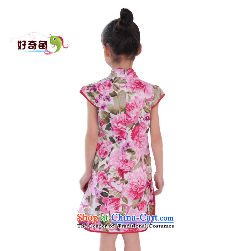 Curious children's wear new fish children qipao Tang dynasty girls cheongsam dress pure cotton will ensure that the skirt bonus 160 recommendations about 160, curious fish.... shopping on the Internet