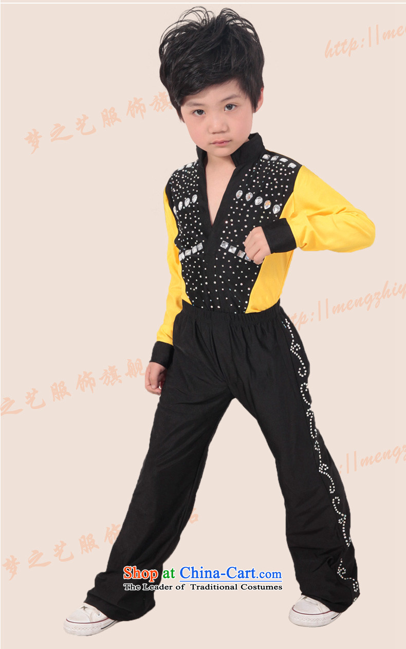 Dream arts children Latin dance wearing the new children's long-sleeved precisely Dance Dance males and services for summer clothing on chip boy MZY-00218 black yellow 130 pictures, prices, brand platters! The elections are supplied in the national character of distribution, so action, buy now enjoy more preferential! As soon as possible.