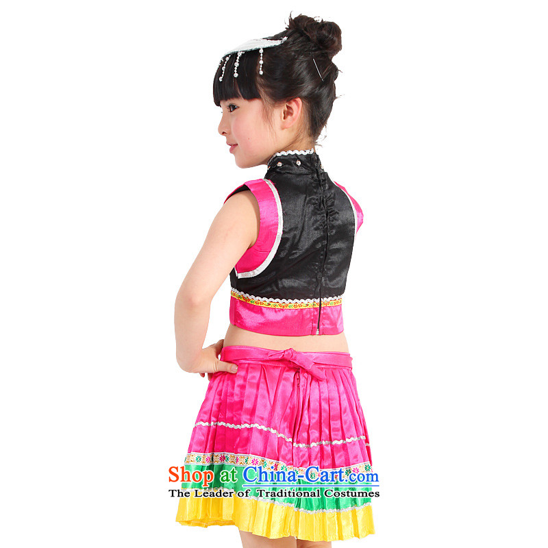 Dream arts children dance wearing girls children will stage costume of Ethnic Dances Miao Yi 61 children clothing will girls MZY- black plus 120-140 XXL code of Huang dream arts , , , shopping on the Internet
