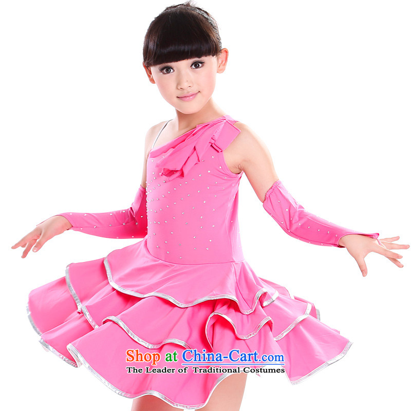 Dream arts children Latin dance wearing the new girls serving children's game dance Latin Dancing girl skirt will serve the red?160 offset MZY-0143 small yards. A large number of recommendations concept