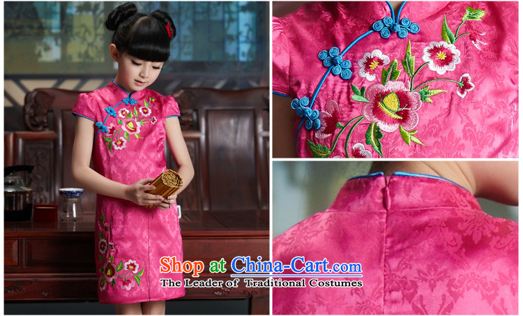 The Burkina found China wind characteristics of children's wear under the 2015 Summer new girls Tang dynasty embroidery cheongsam dress S3141398 pink 160 yards picture, prices, brand platters! The elections are supplied in the national character of distribution, so action, buy now enjoy more preferential! As soon as possible.