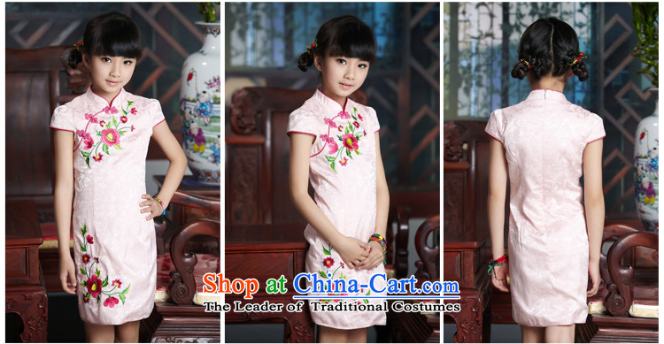 The Burkina found China wind characteristics of children's wear under the 2015 Summer new girls Tang dynasty embroidery cheongsam dress S3141398 pink 160 yards picture, prices, brand platters! The elections are supplied in the national character of distribution, so action, buy now enjoy more preferential! As soon as possible.