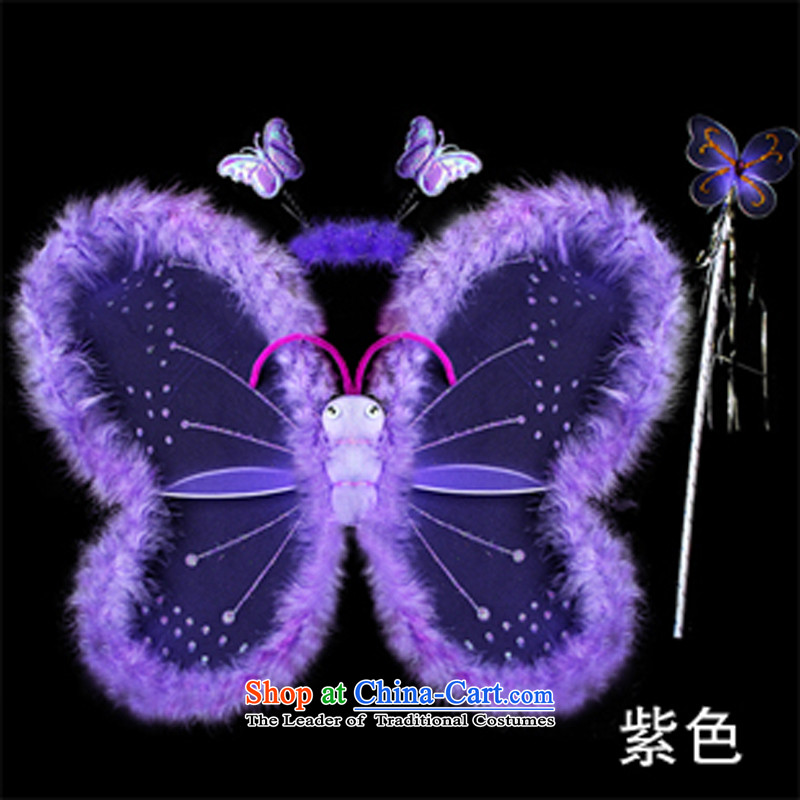 Children's Clothing Halloween Day of theatrical performances of dance clothing/Angel's Wings/child butterfly wings three piece of red, Dream Arts , , , shopping on the Internet