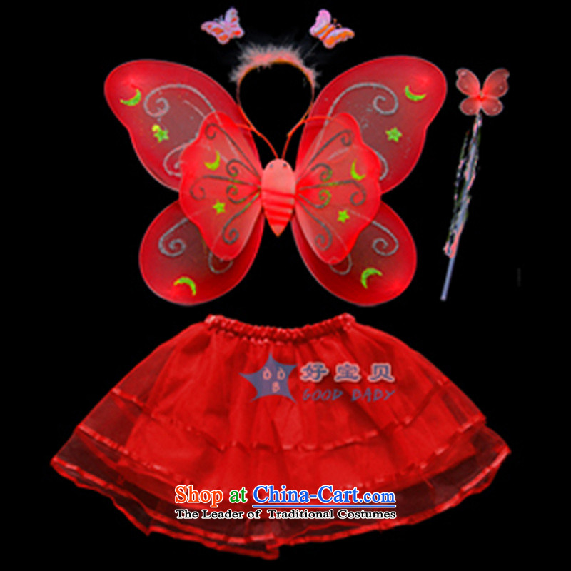 Children Halloween costumes dance services angel girl butterfly wings 4 piece girls of early childhood services Pink, show the dream arts , , , shopping on the Internet