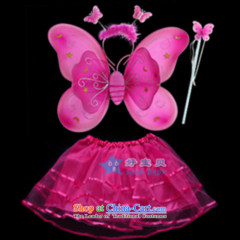 Children Halloween costumes dance services angel girl butterfly wings 4 piece girls of early childhood services Pink, show the dream arts , , , shopping on the Internet