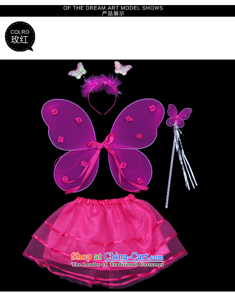 Halloween costumes Angel Children butterfly wings 4 piece set no gold powder Angel's Wings of props red picture, prices, brand platters! The elections are supplied in the national character of distribution, so action, buy now enjoy more preferential! As soon as possible.