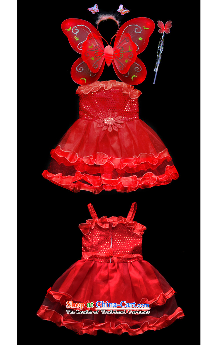Children's Clothing Halloween costumes children dance skirt butterfly wings 4 piece of red 110-120XL stage utilities picture, prices, brand platters! The elections are supplied in the national character of distribution, so action, buy now enjoy more preferential! As soon as possible.
