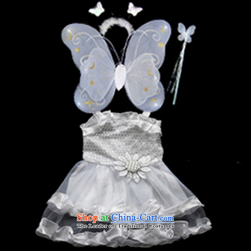 Children's Clothing Halloween costumes children dance skirt butterfly wings 4 piece set the stage props 110-120XL RED, Dream Arts , , , shopping on the Internet
