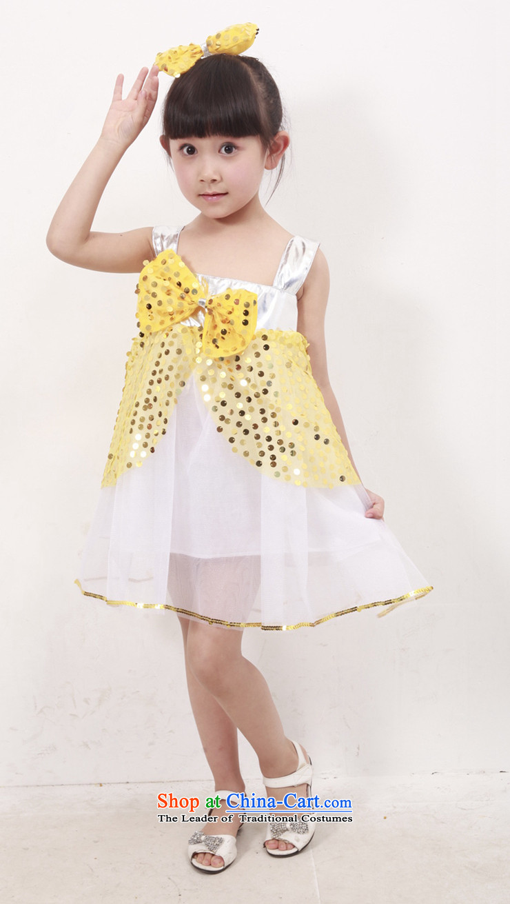 Butterfly house of children's wear girls will celebrate children by 2015 princess skirt on chip dress lovely modern dancers' stage show services choral skirt yellow 130 pictures, prices, brand platters! The elections are supplied in the national character of distribution, so action, buy now enjoy more preferential! As soon as possible.