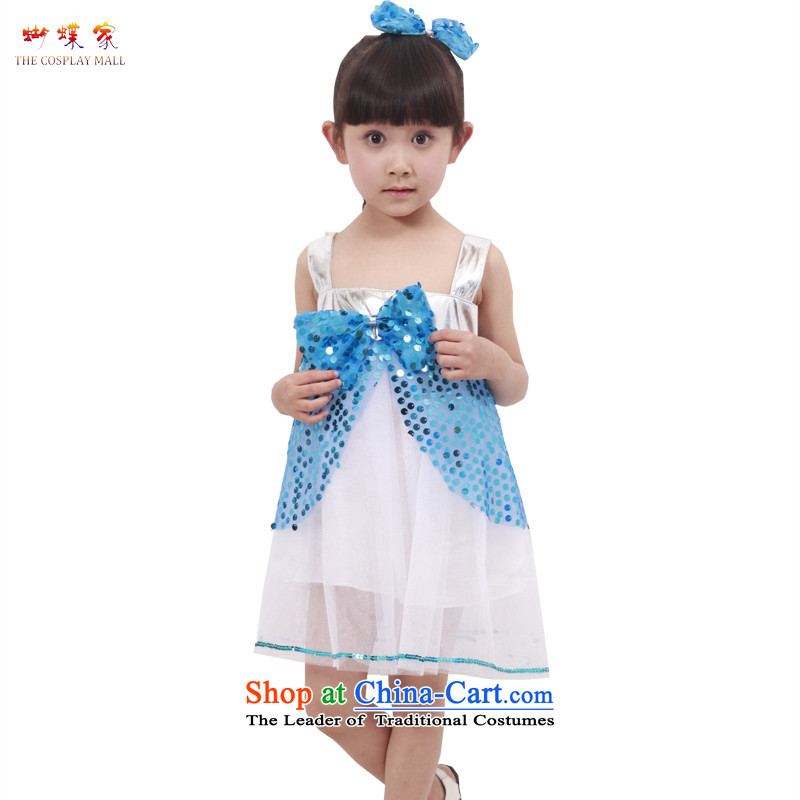 Butterfly house of children's wear girls will celebrate children by 2015 princess skirt on chip dress lovely modern dancers' stage show services choral skirt Yellow Butterfly house 120-130 , , , shopping on the Internet