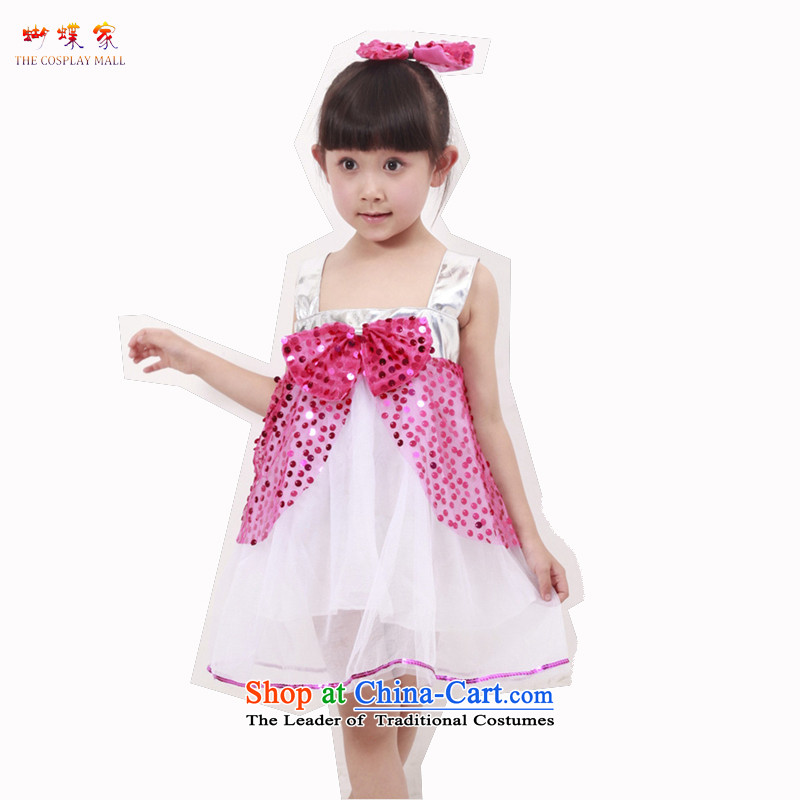 Butterfly house of children's wear girls will celebrate children by 2015 princess skirt on chip dress lovely modern dancers' stage show services choral skirt Yellow Butterfly house 120-130 , , , shopping on the Internet
