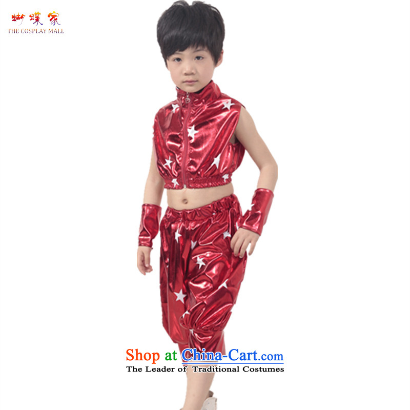 Butterfly house modern Jazz Dance Dance Performances services street boys and girls to five-star paint holster New Party Dance Services Red 160